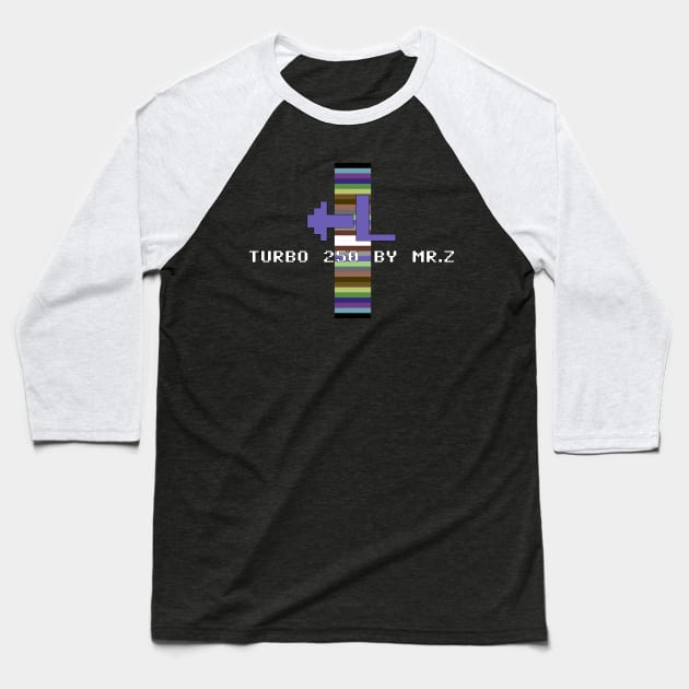 Turbo 250 (C64) Baseball T-Shirt by PSN